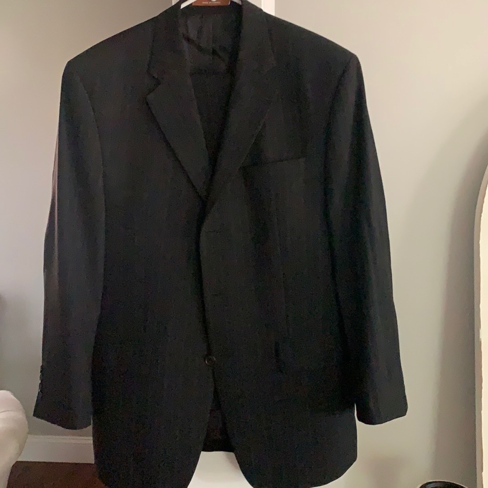 Men’s pinstripe suit. Michael Kors